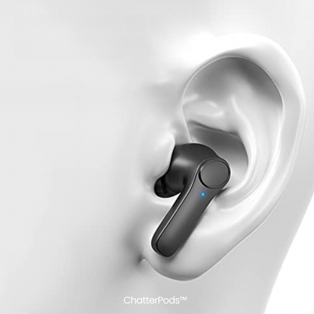 ChatterPods™ Oordopjes voor directe AI-vertaling.