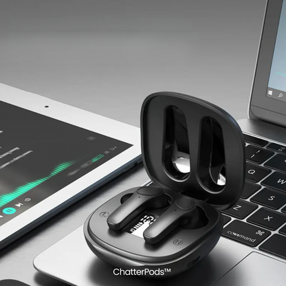 ChatterPods™ Écouteurs de traduction instantanée par intelligence artificielle.
