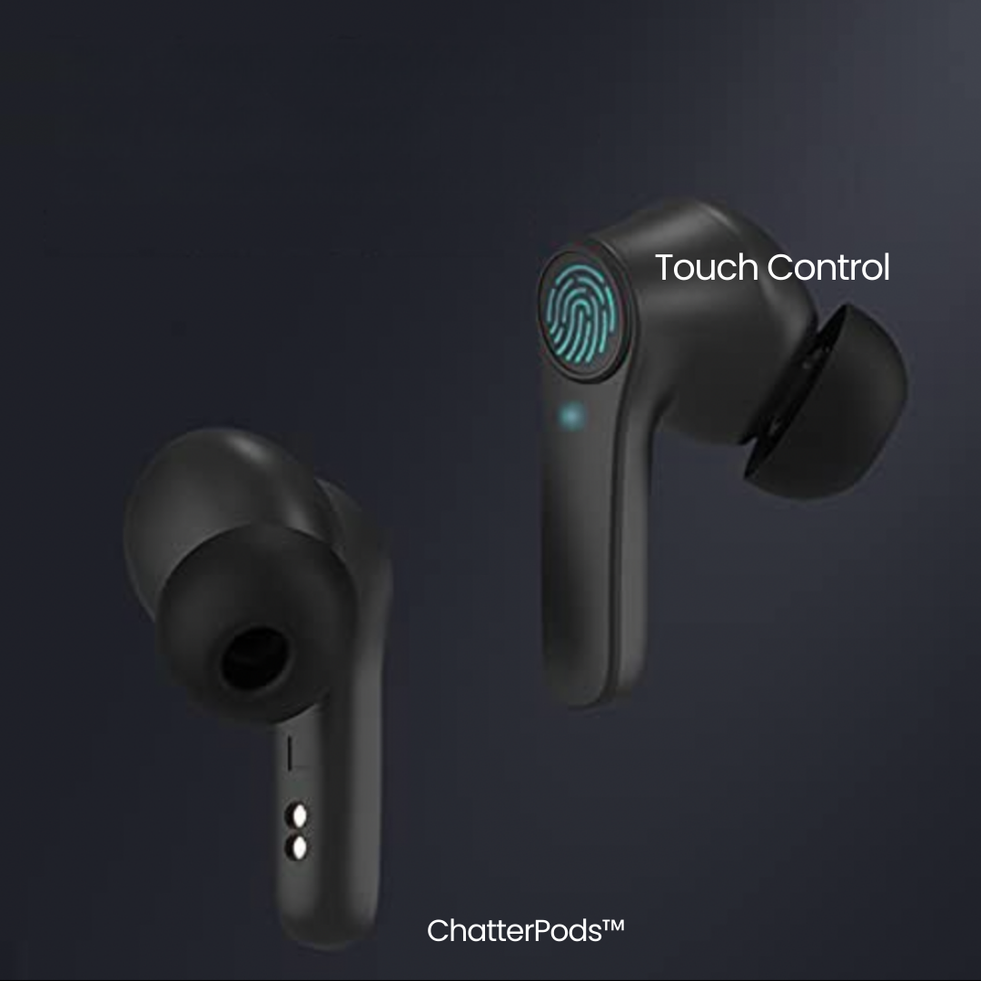ChatterPods™ Oordopjes voor directe AI-vertaling.